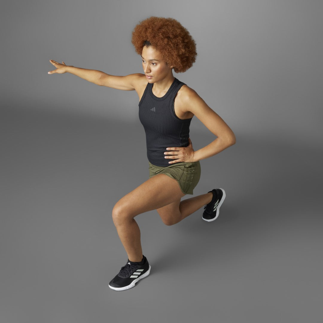 قميص داخلي ضيق من All Gym بتصميم مضلع موسمي بثلاثة خطوط متناسقة