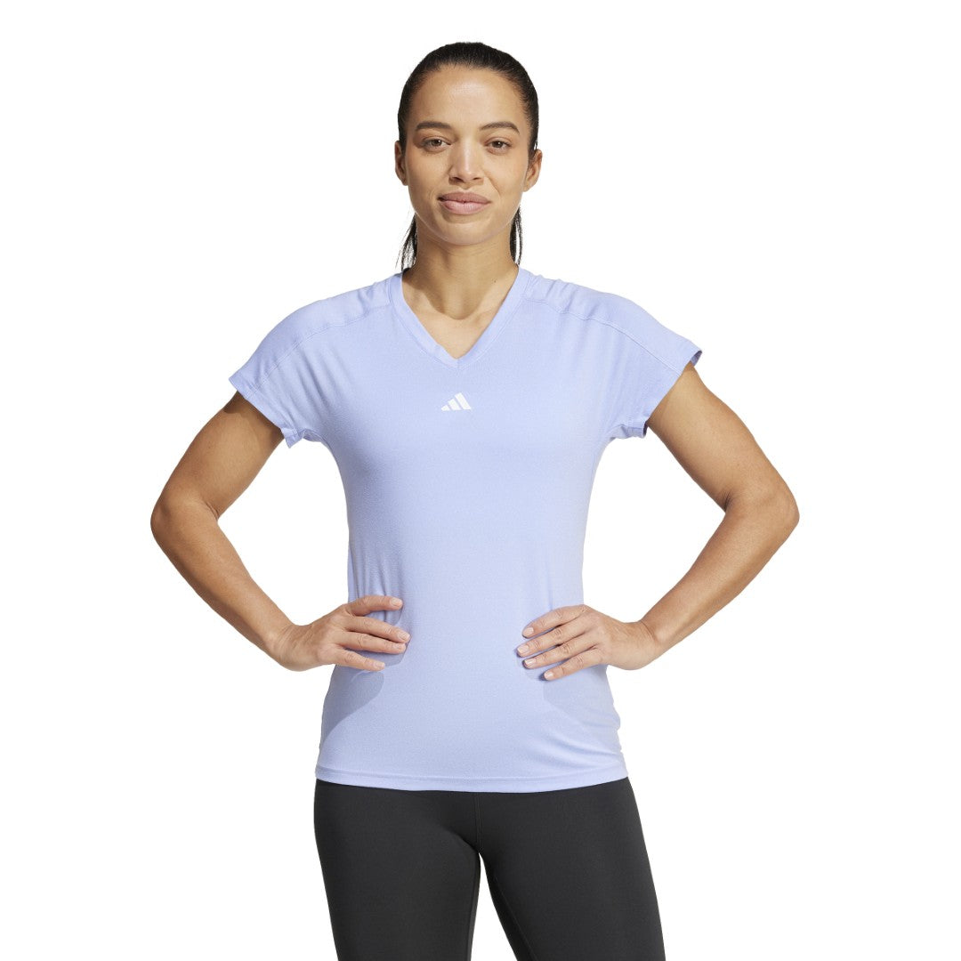 Aeroready Train Essentials Minimal Branding V-Neck T-Shirt