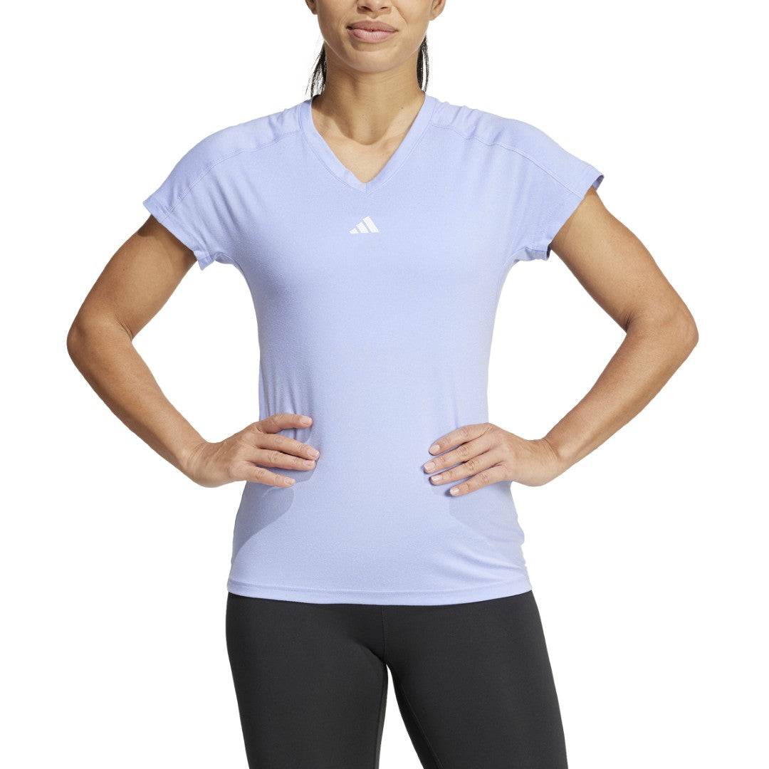 Aeroready Train Essentials Minimal Branding V-Neck T-Shirt