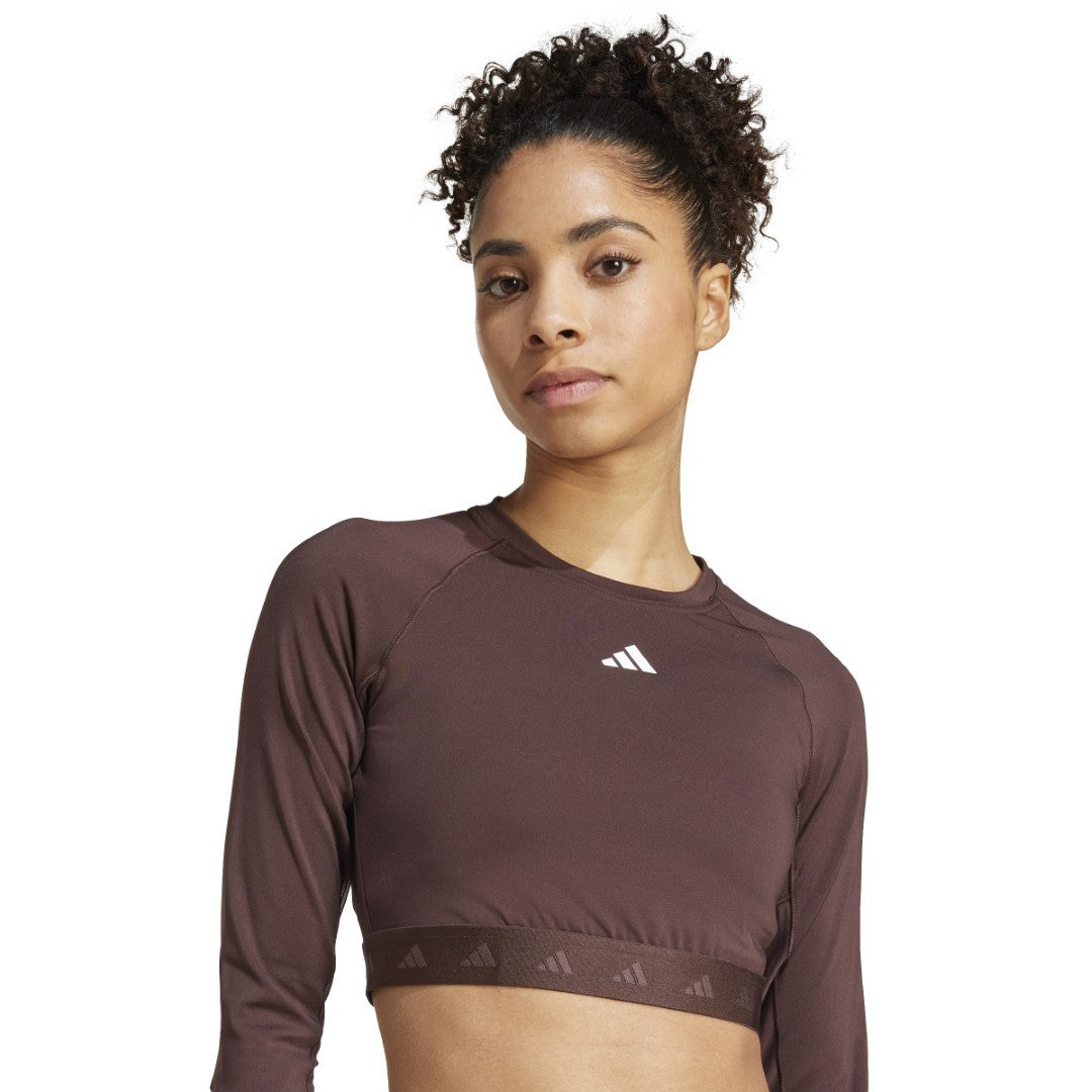Hyperglam Training Cropped Long Sleeve T-shirt