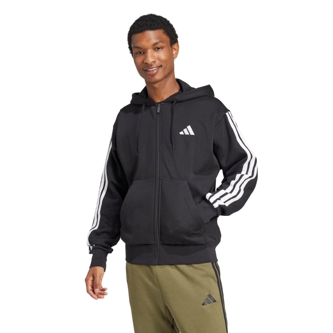 Essentials 3-Stripes Fleece Hoodie