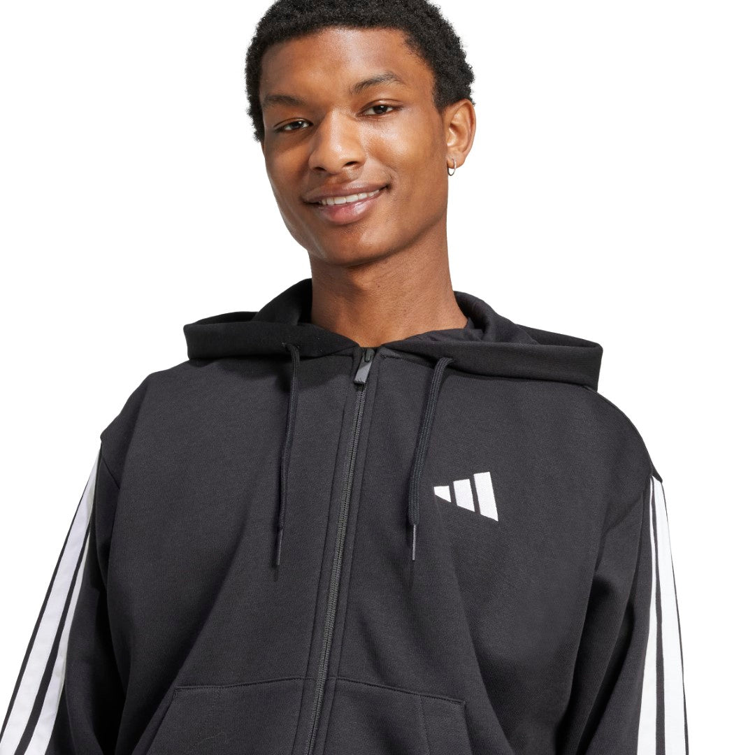 Essentials 3-Stripes Fleece Hoodie