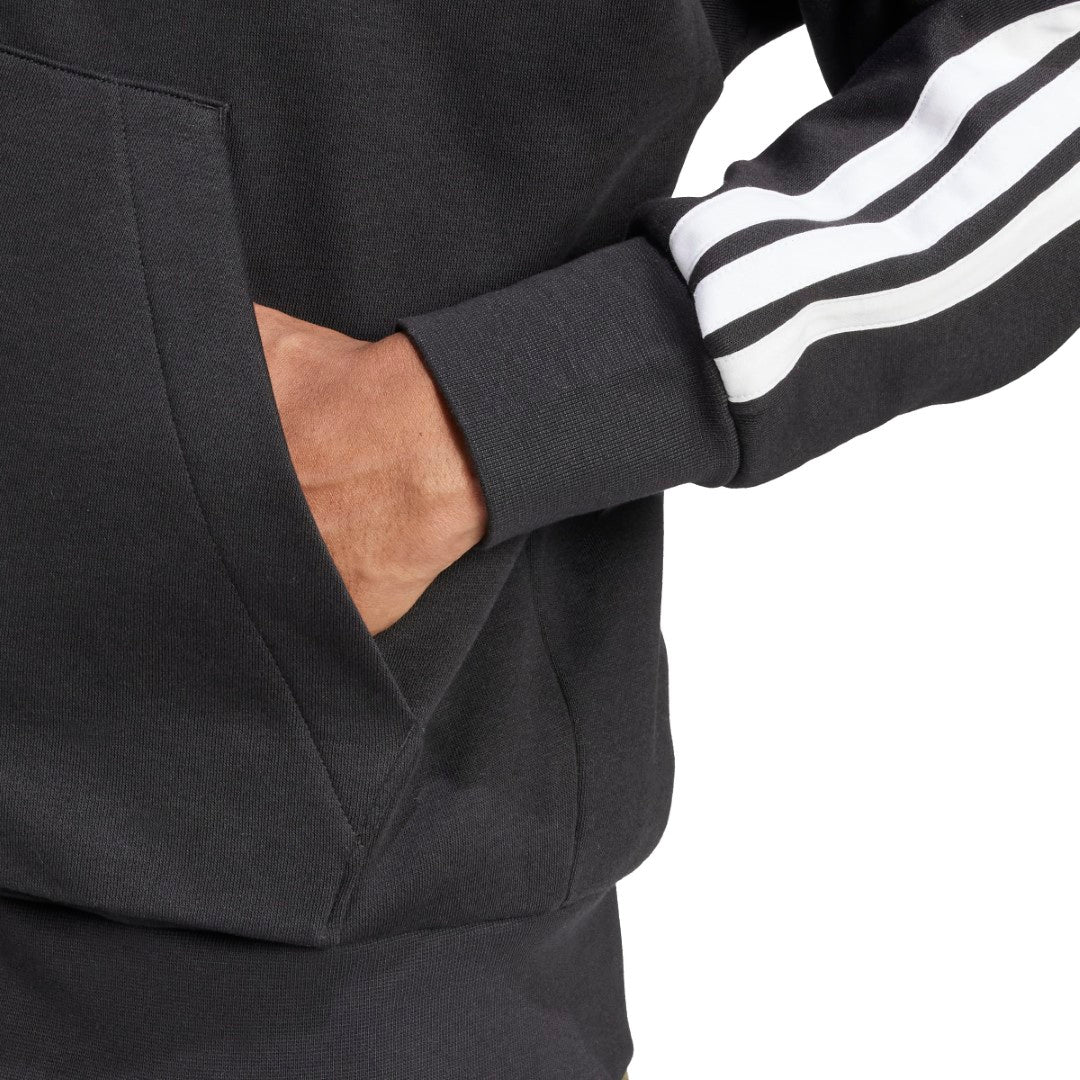 Essentials 3-Stripes Fleece Hoodie