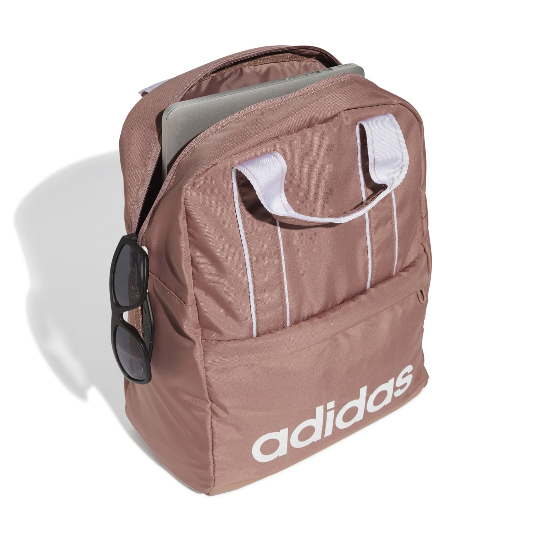 adidas essentials backpack white adidas Linear Essentials Backpack Women Pink
