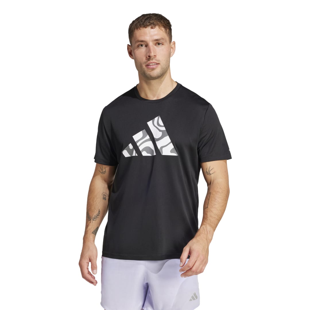 adidas Run It Brand Love T-Shirt Men Black