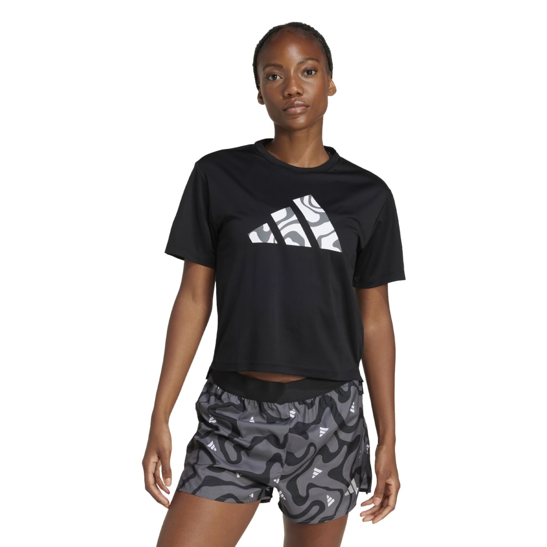 adidas Run It Brand Love T-Shirt Women Black