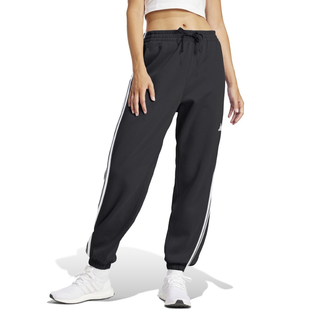Ha4375 adidas Essentials 3-Stripes French Terry Cuffed Women's Joggers Black