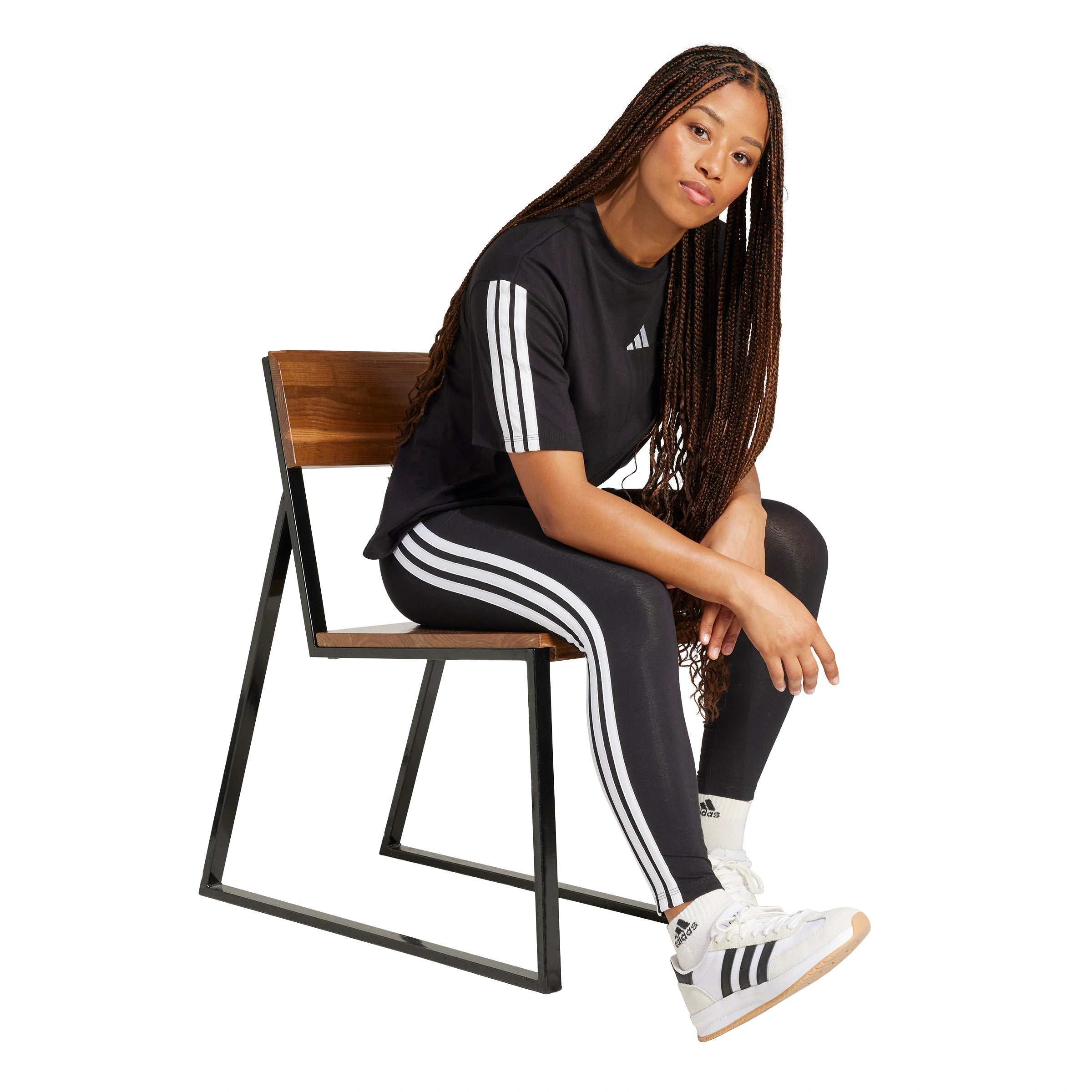 Essentials 3-Stripes Cotton Leggings