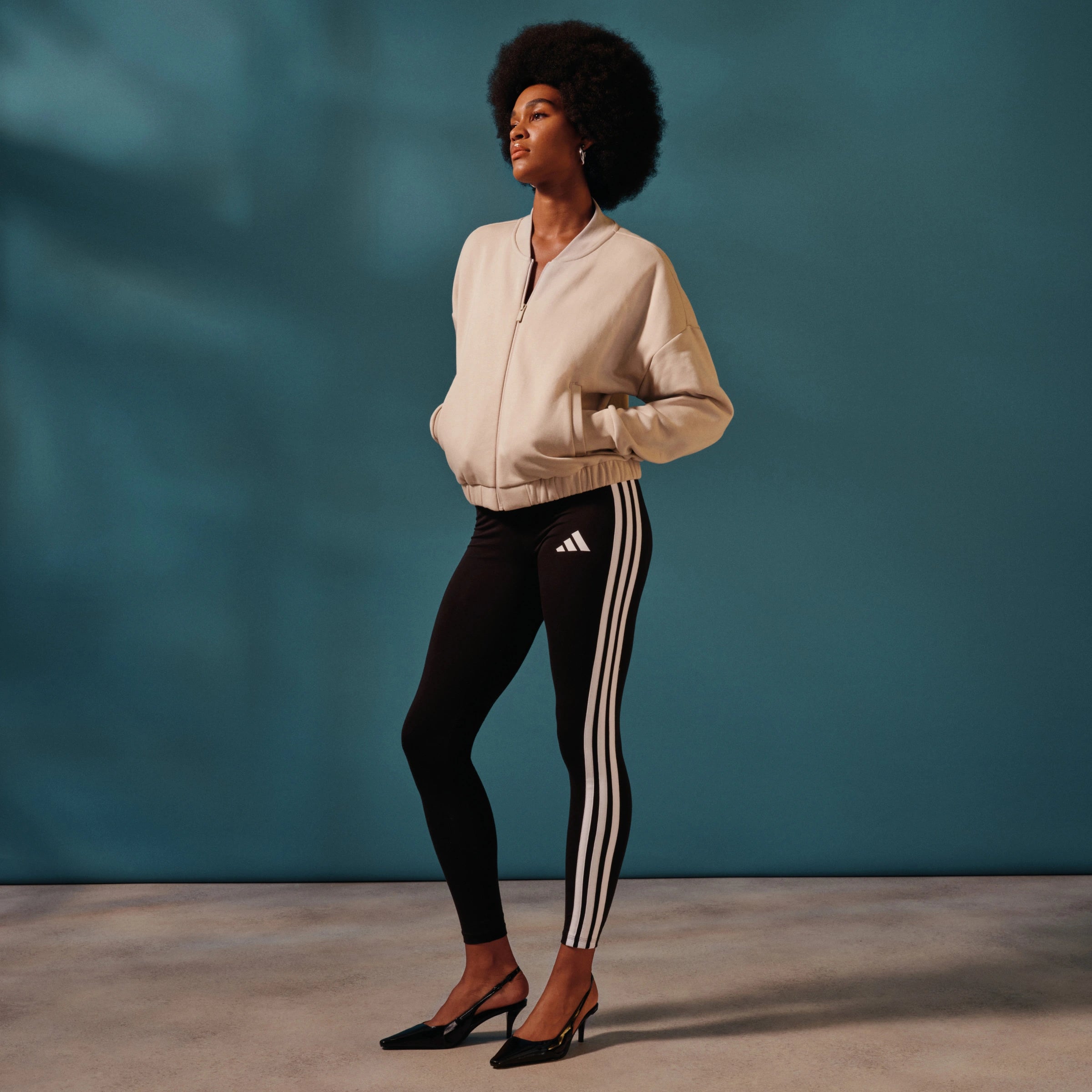 Essentials 3-Stripes Cotton Leggings