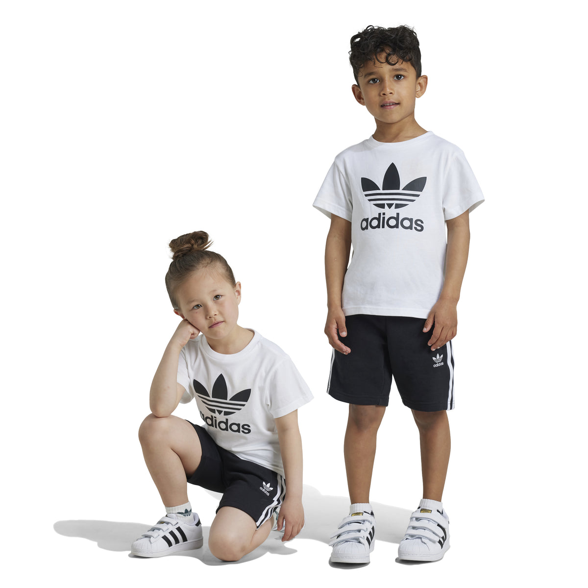 adidas Originals Adicolor Shorts Tee Set Kids Kids Black