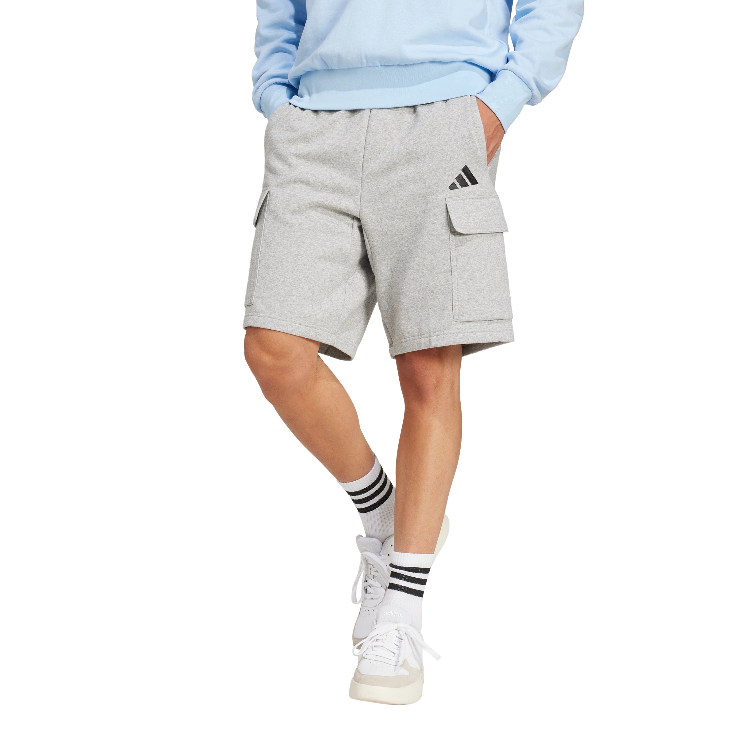 Essentials Feel Cozy Fleece Cargo Shorts