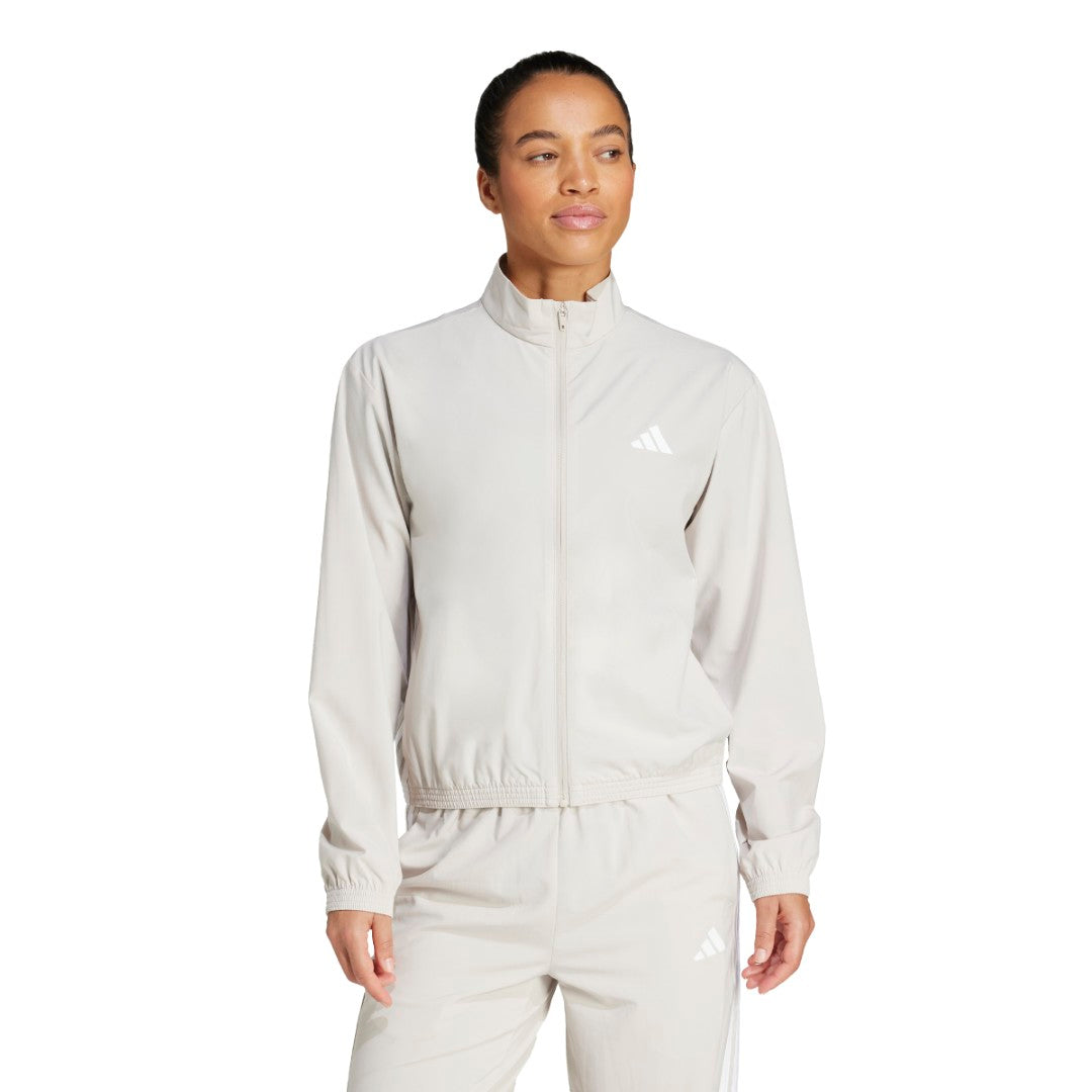 Train Essentials 3-Stripes Woven Warm-Up Jacket