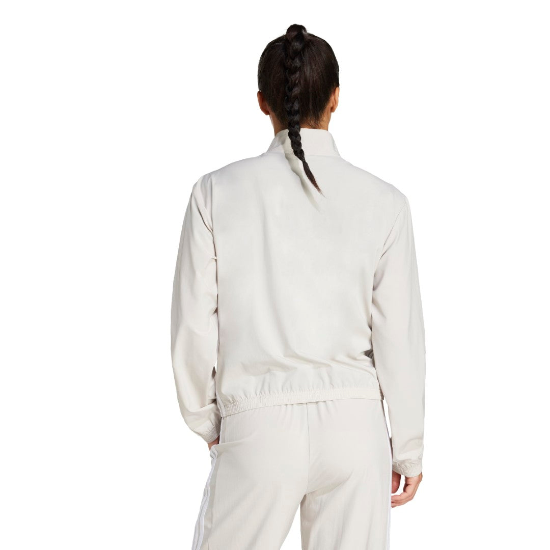 Train Essentials 3-Stripes Woven Warm-Up Jacket