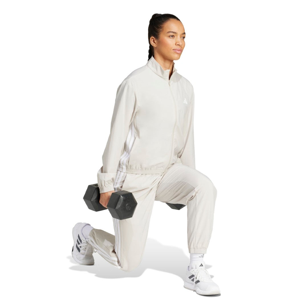 Train Essentials 3-Stripes Woven Warm-Up Jacket