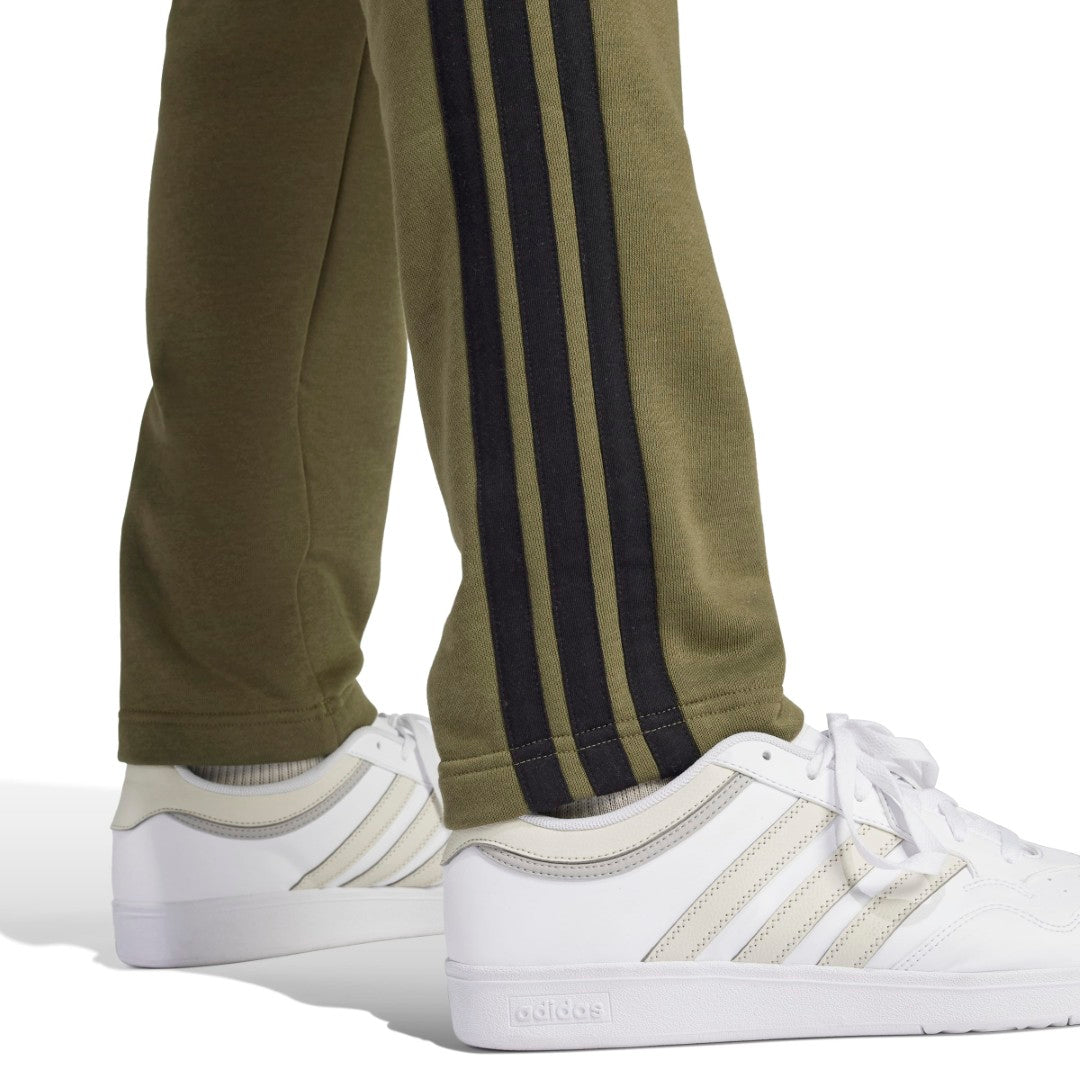 Essentials 3-Stripes Open Hem Fleece Pants