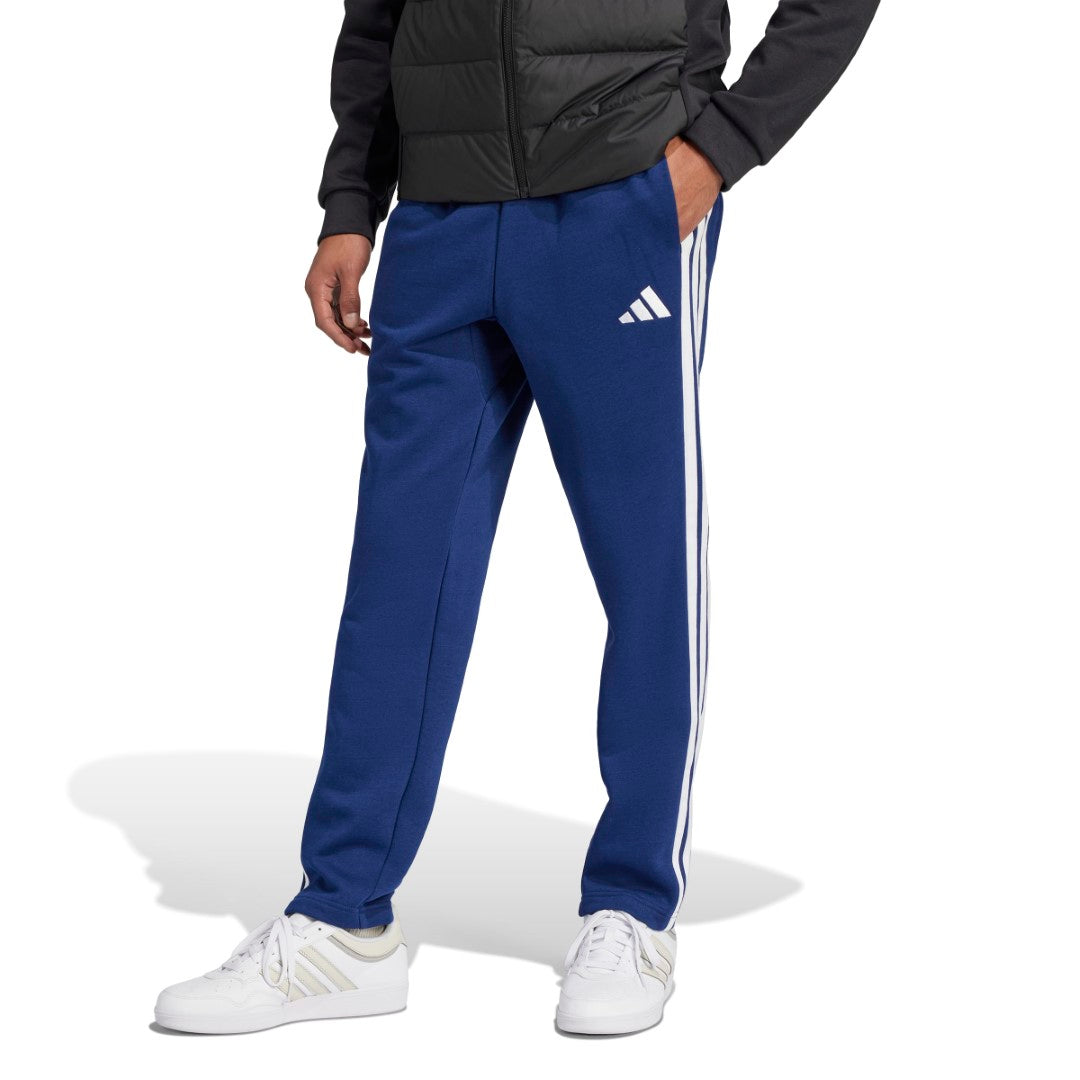 Essentials 3-Stripes Open Hem Fleece Joggers