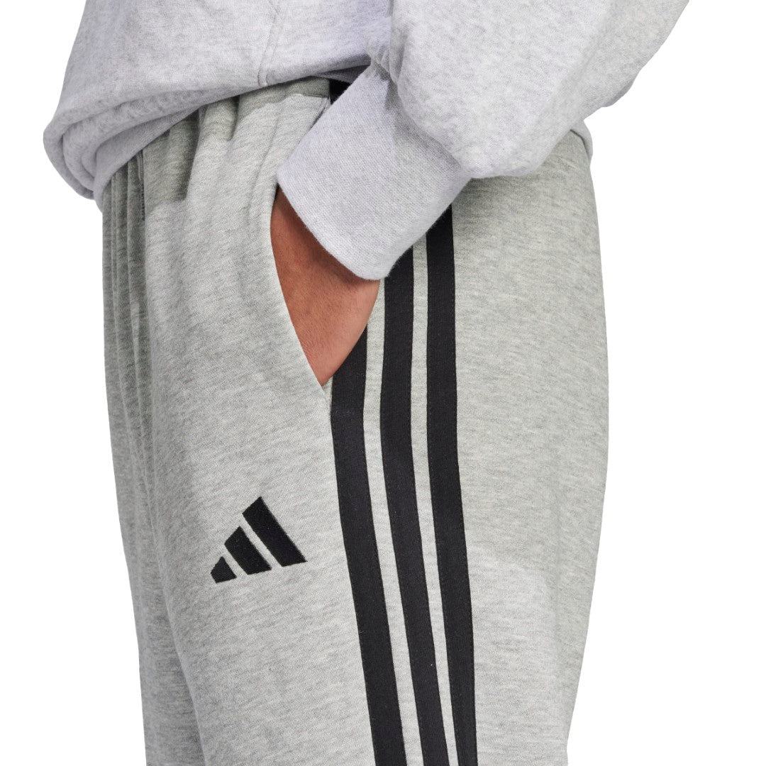 Essentials 3-Stripes Open Hem Fleece Joggers