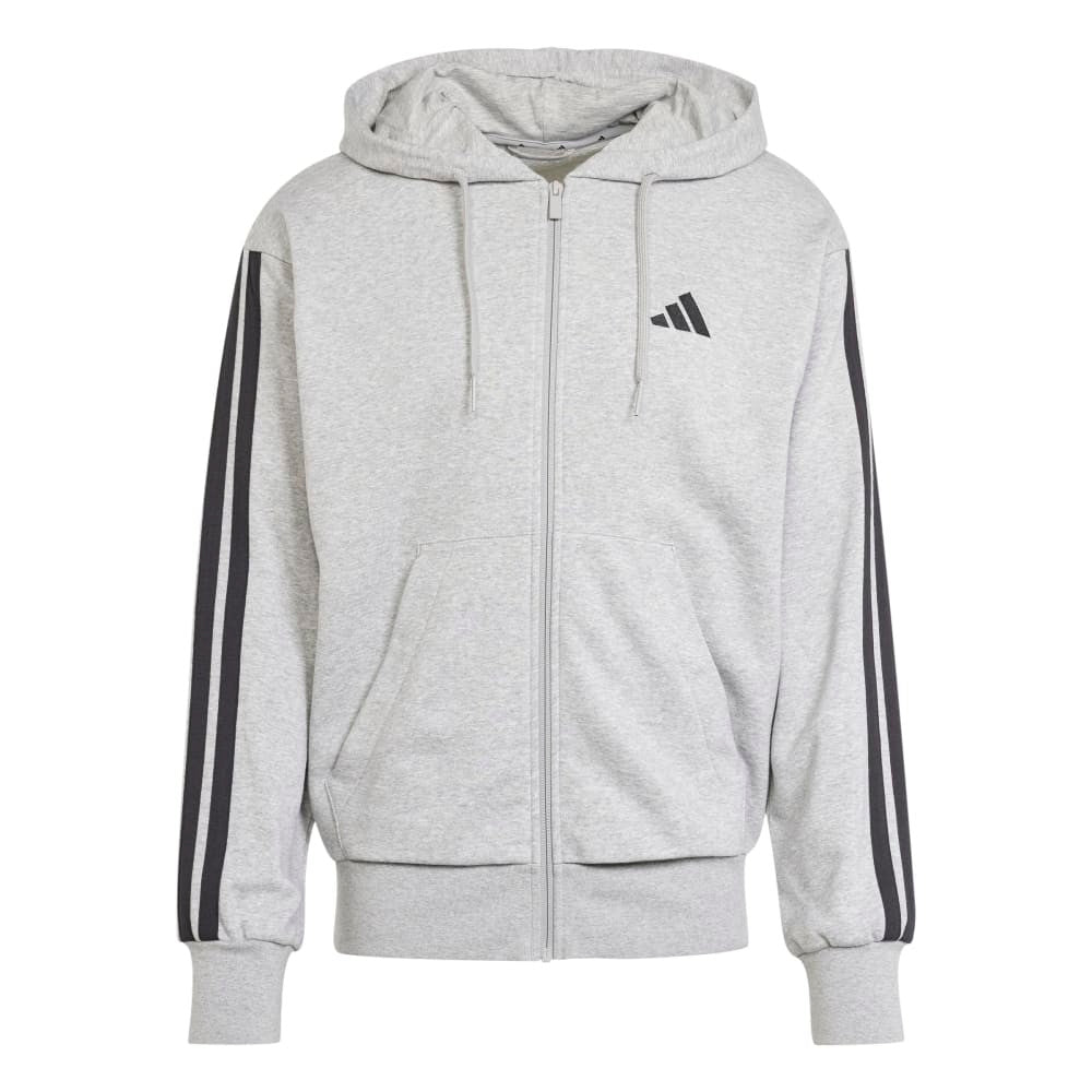 Essentials 3-Stripes French Terry Full-Zip Sweatshirt