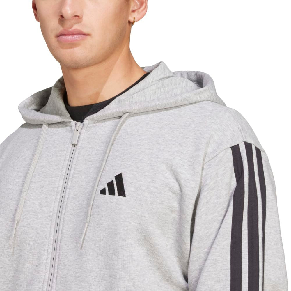 Essentials 3-Stripes French Terry Full-Zip Sweatshirt