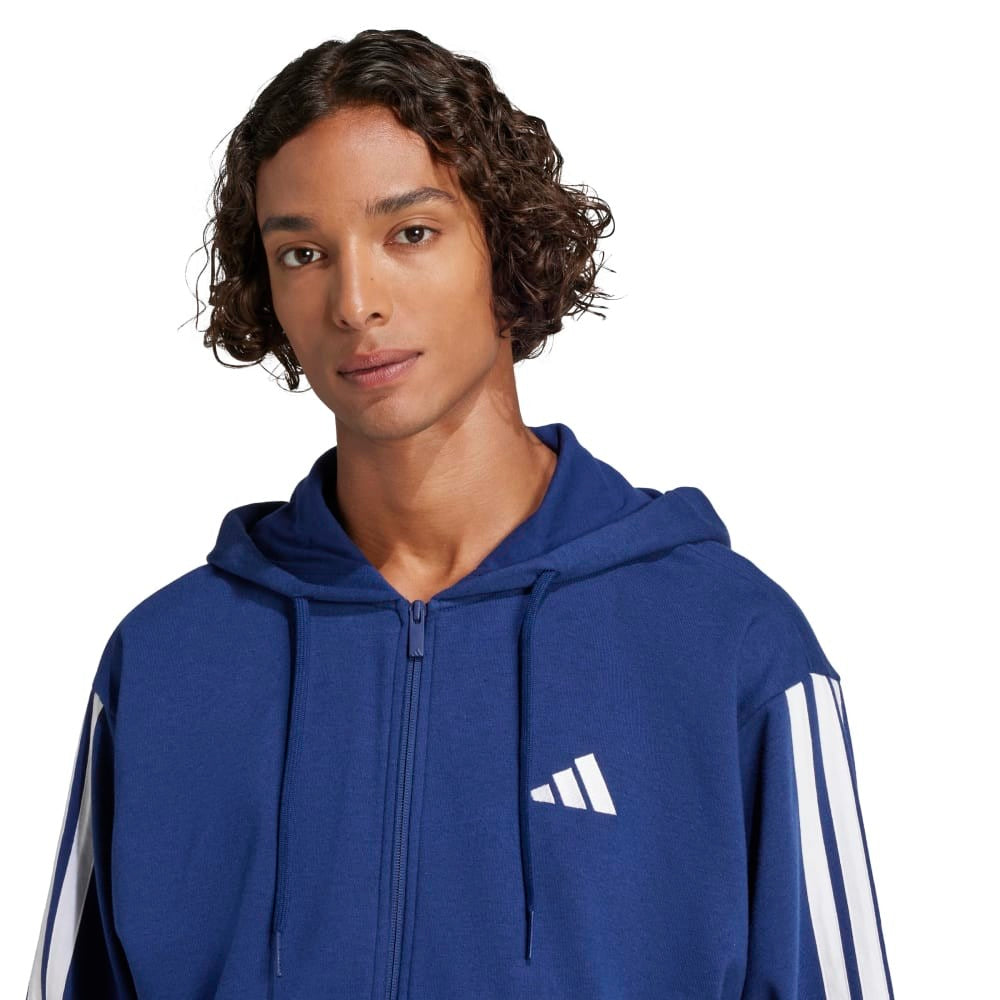 Essentials 3-Stripes French Terry Full-Zip  Sweatshirt