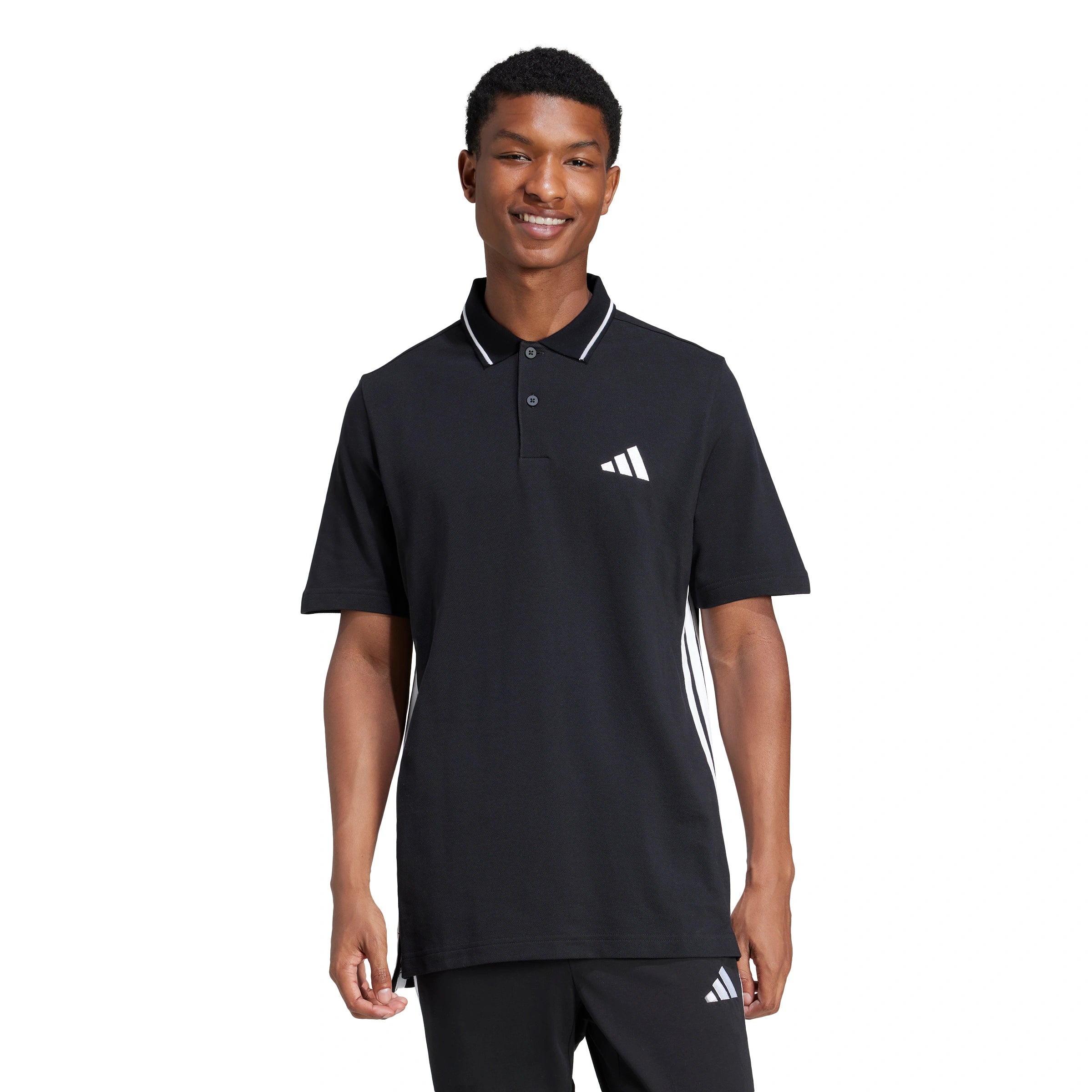 Essentials 3-Stripes Piqué Polo T-shirt