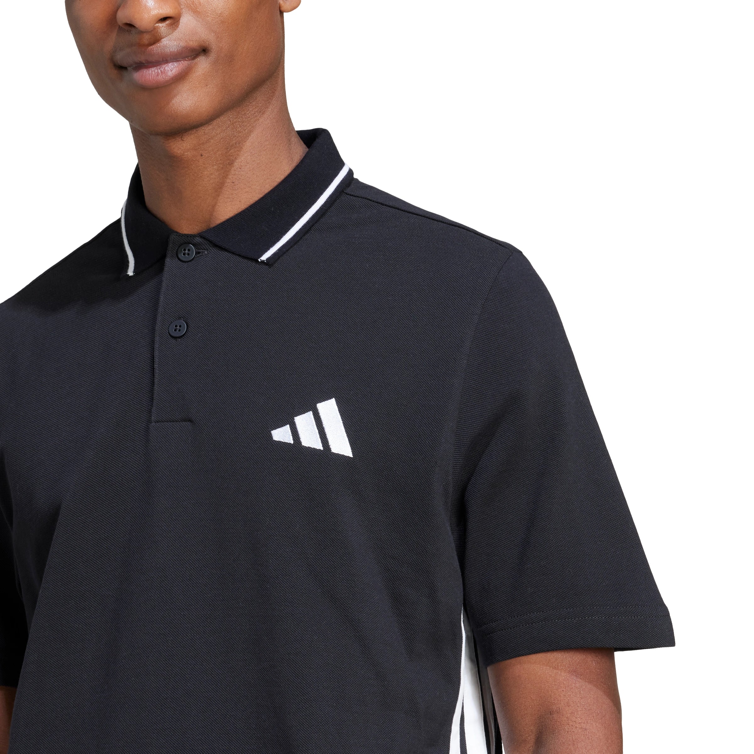 Essentials 3-Stripes Piqué Polo T-shirt