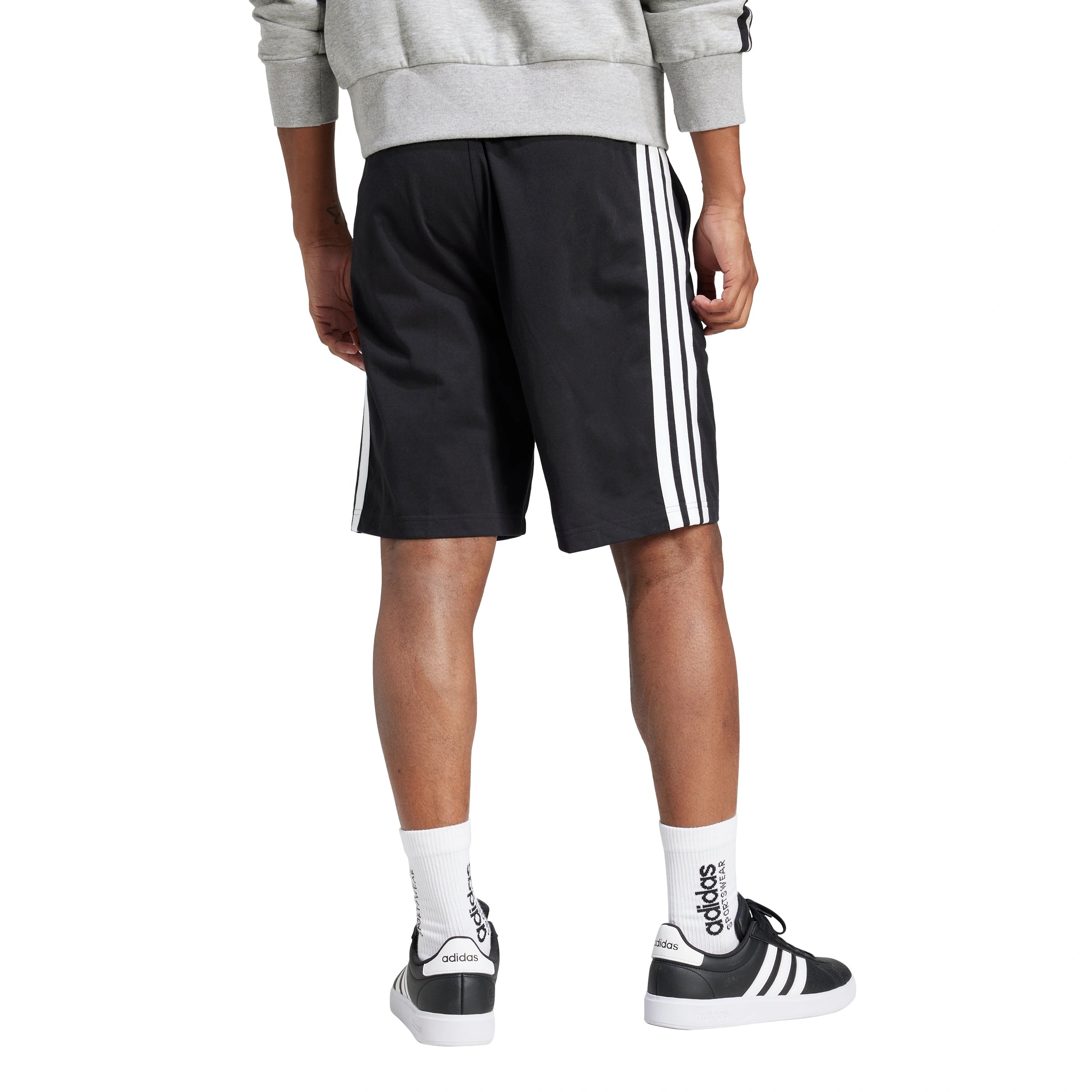 Essential 3-Stripes Single Jersey Shorts 10"