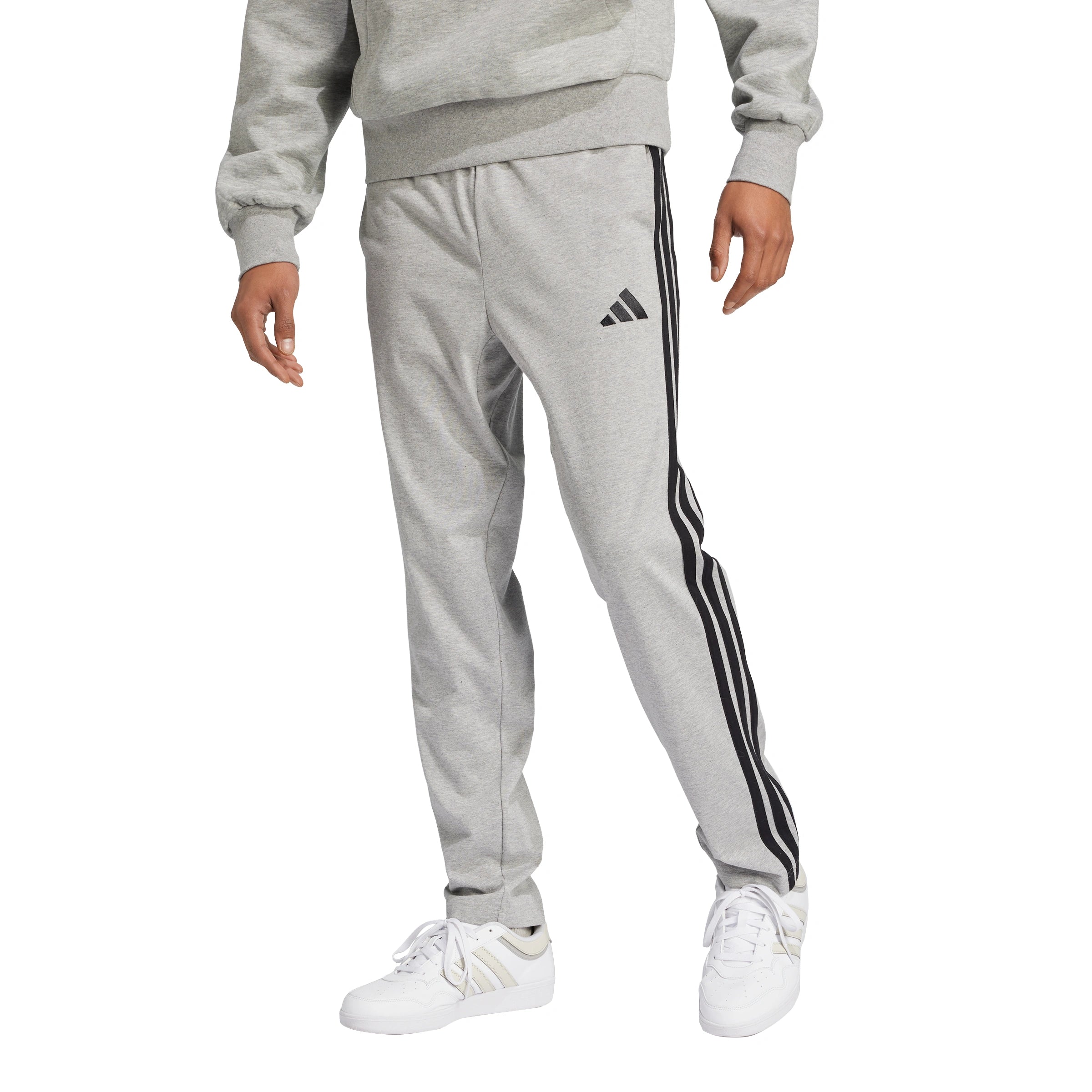 Essentials 3-Stripes Single Jersey Joggers