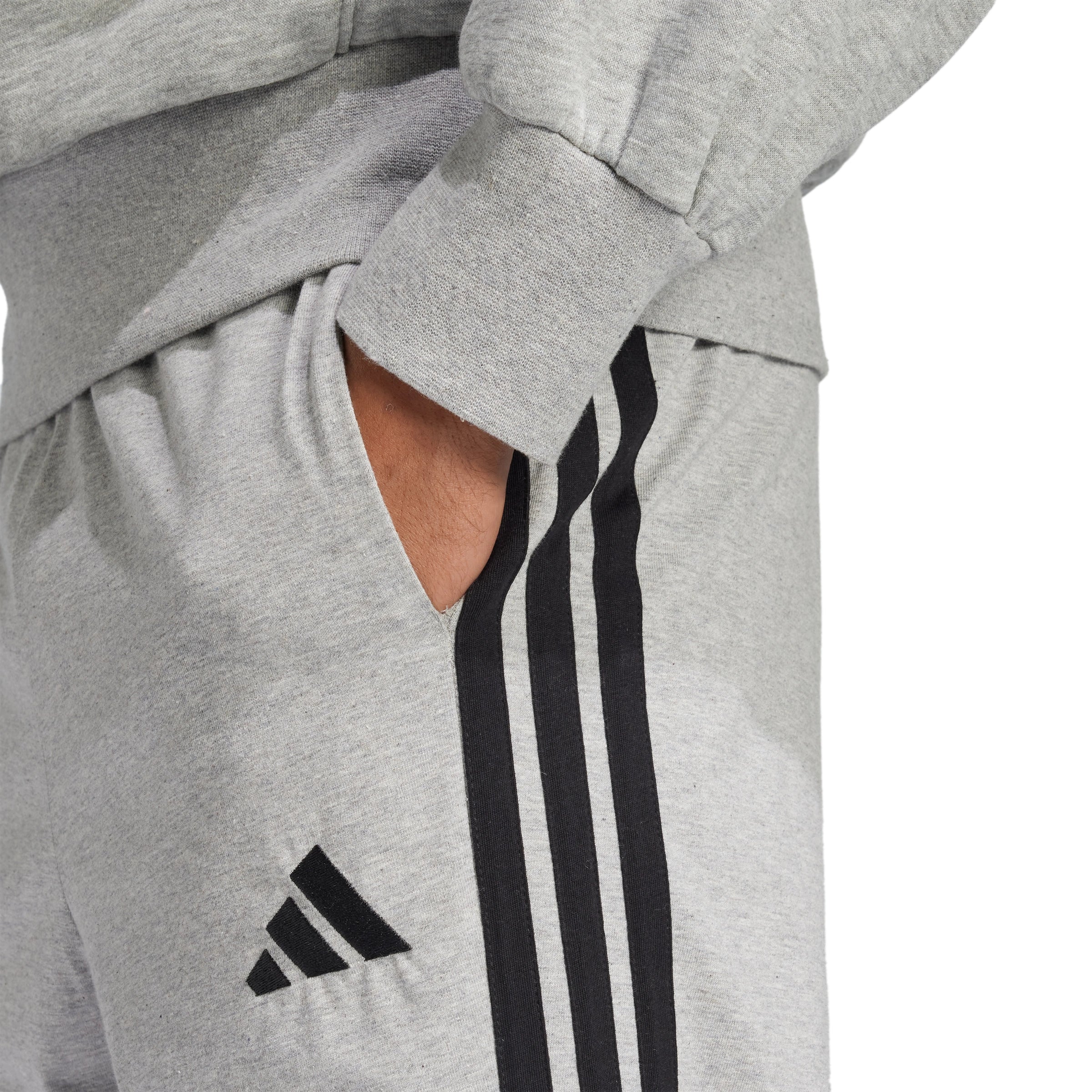 Essentials 3-Stripes Single Jersey Joggers