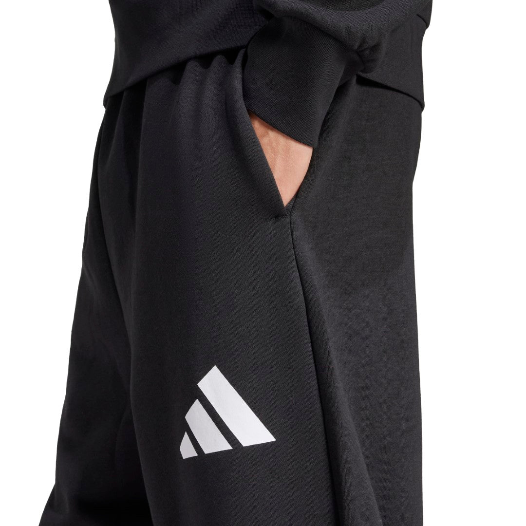 Essentials Wide-Leg 3 Bar Logo Joggers