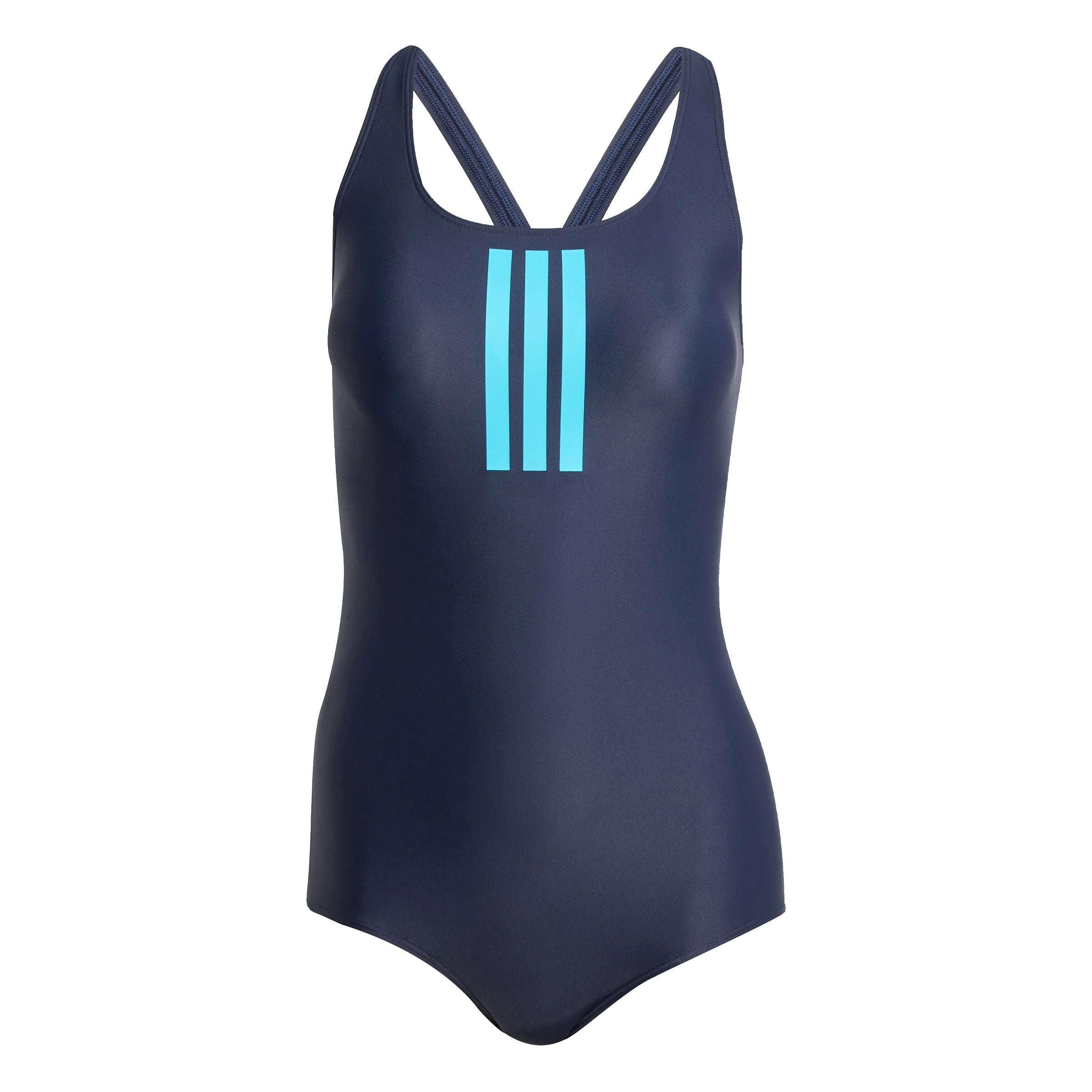 Padded 3-Stripes Closed-Back Swimsuit