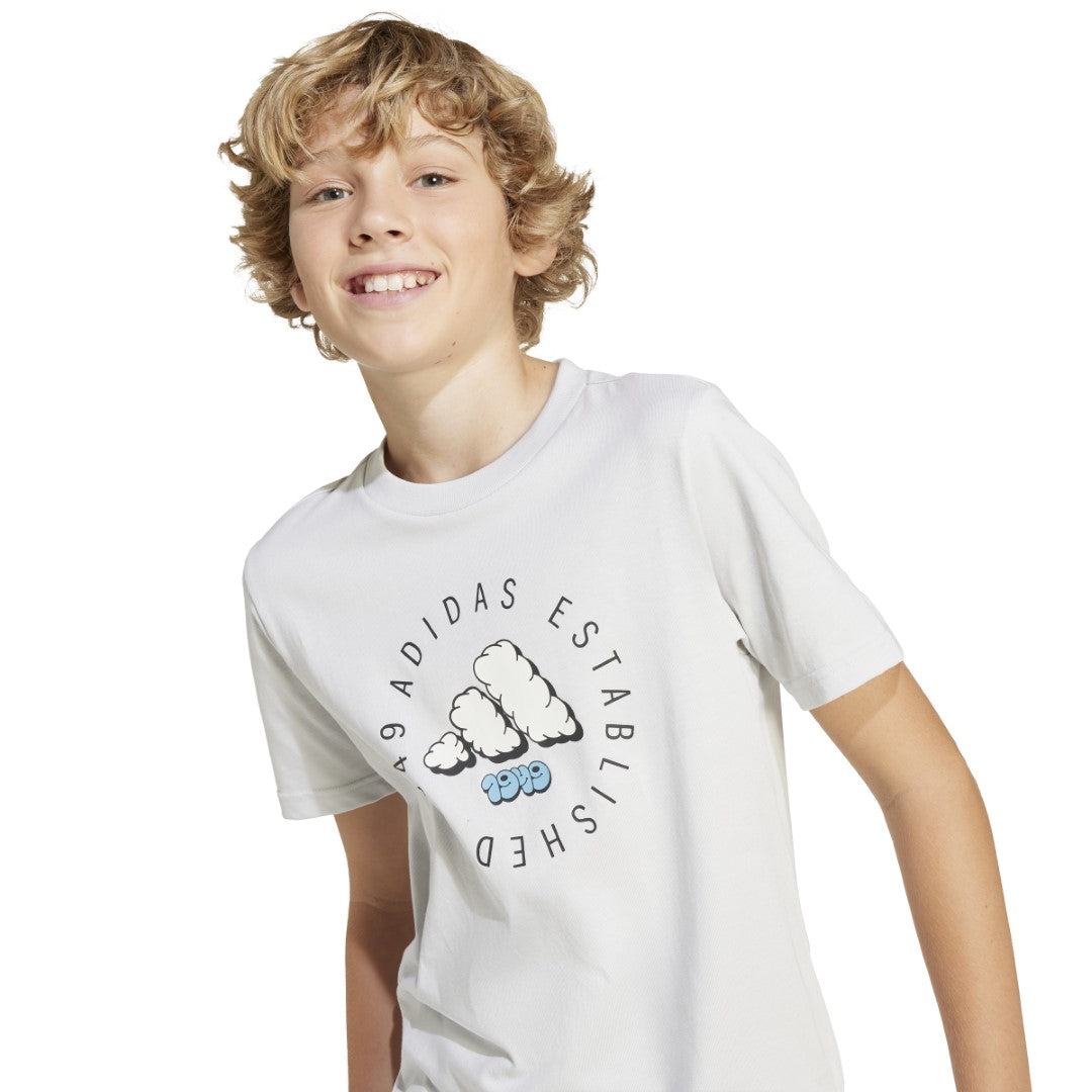 adidas Fun Graphic T-Shirt Kids Kids Grey