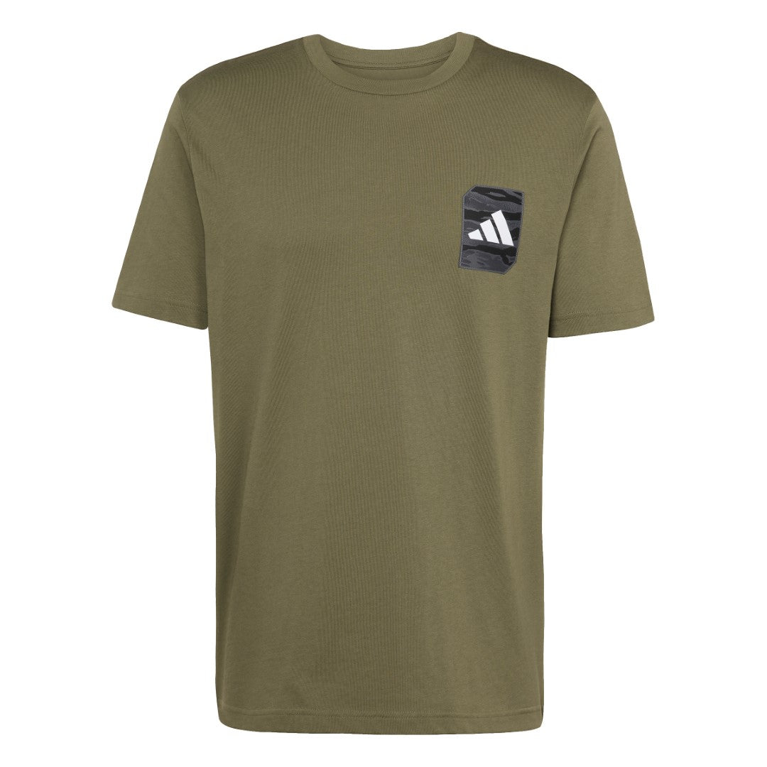 Camo Woven Graphic T-shirt