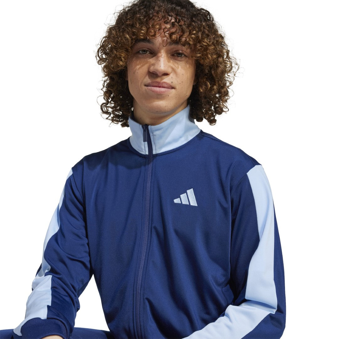 adidas Sportswear Basic Tricot Colorblock Track Suit Men Blue