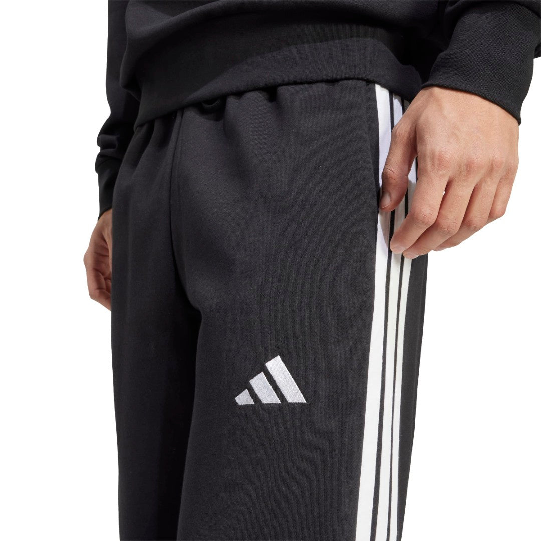 Essentials 3-Stripes Fleece Wide Leg Pant