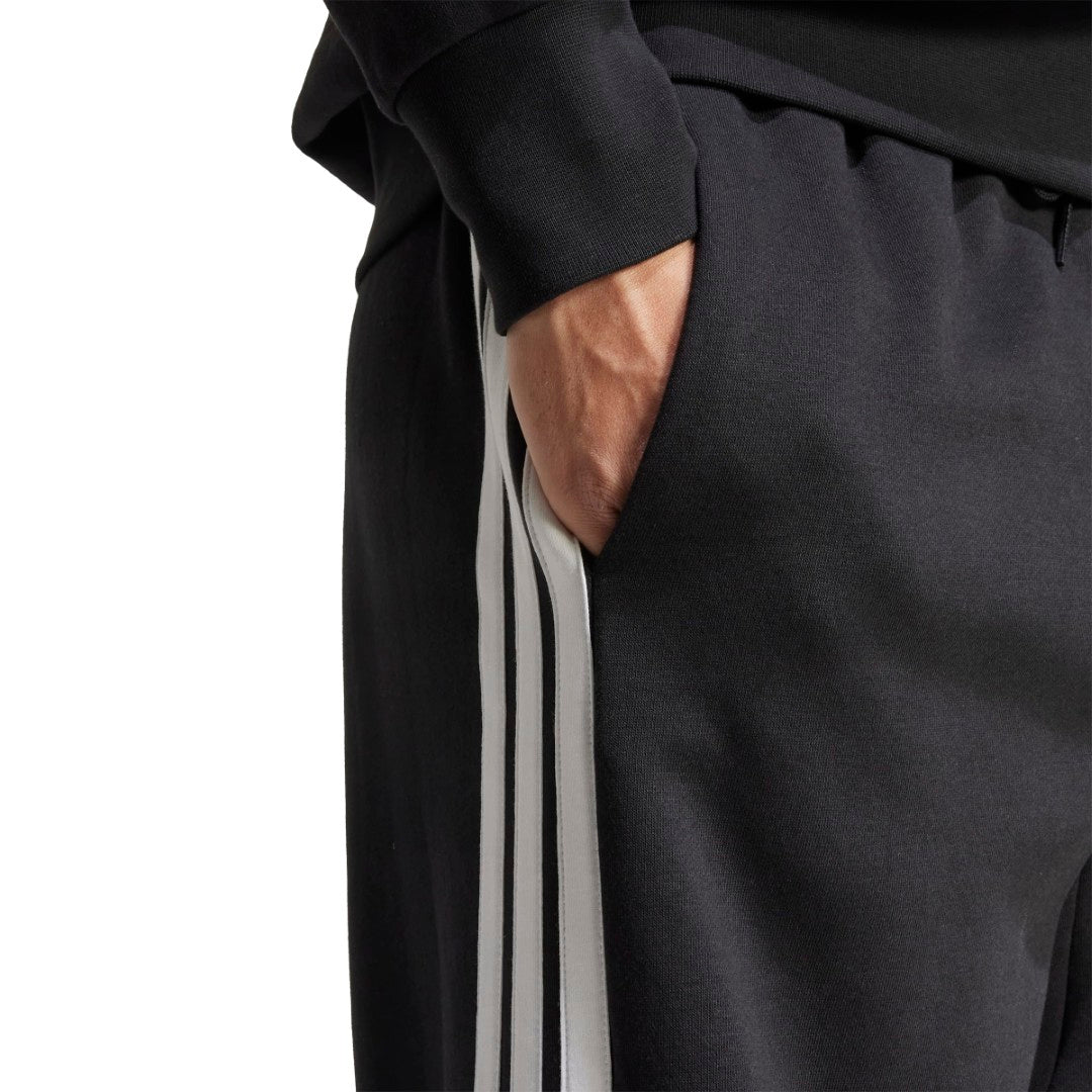 Essentials 3-Stripes Fleece Wide Leg Pant
