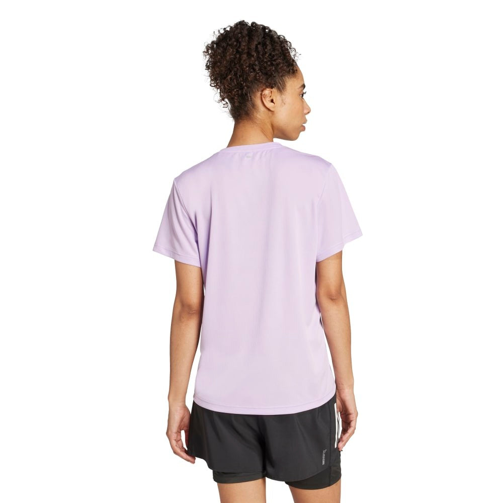 adidas run it t-shirt female purple