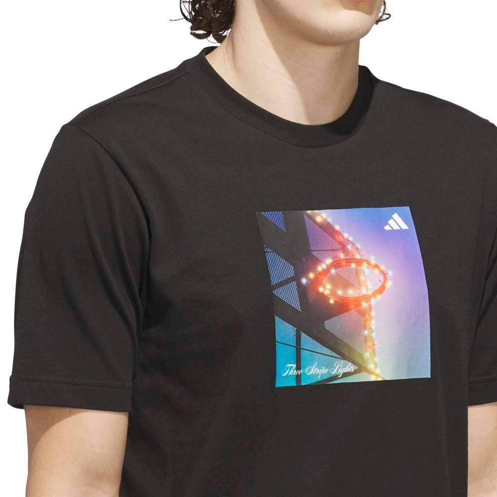 3-Stripes Lights Hoops Graphic T-Shirt