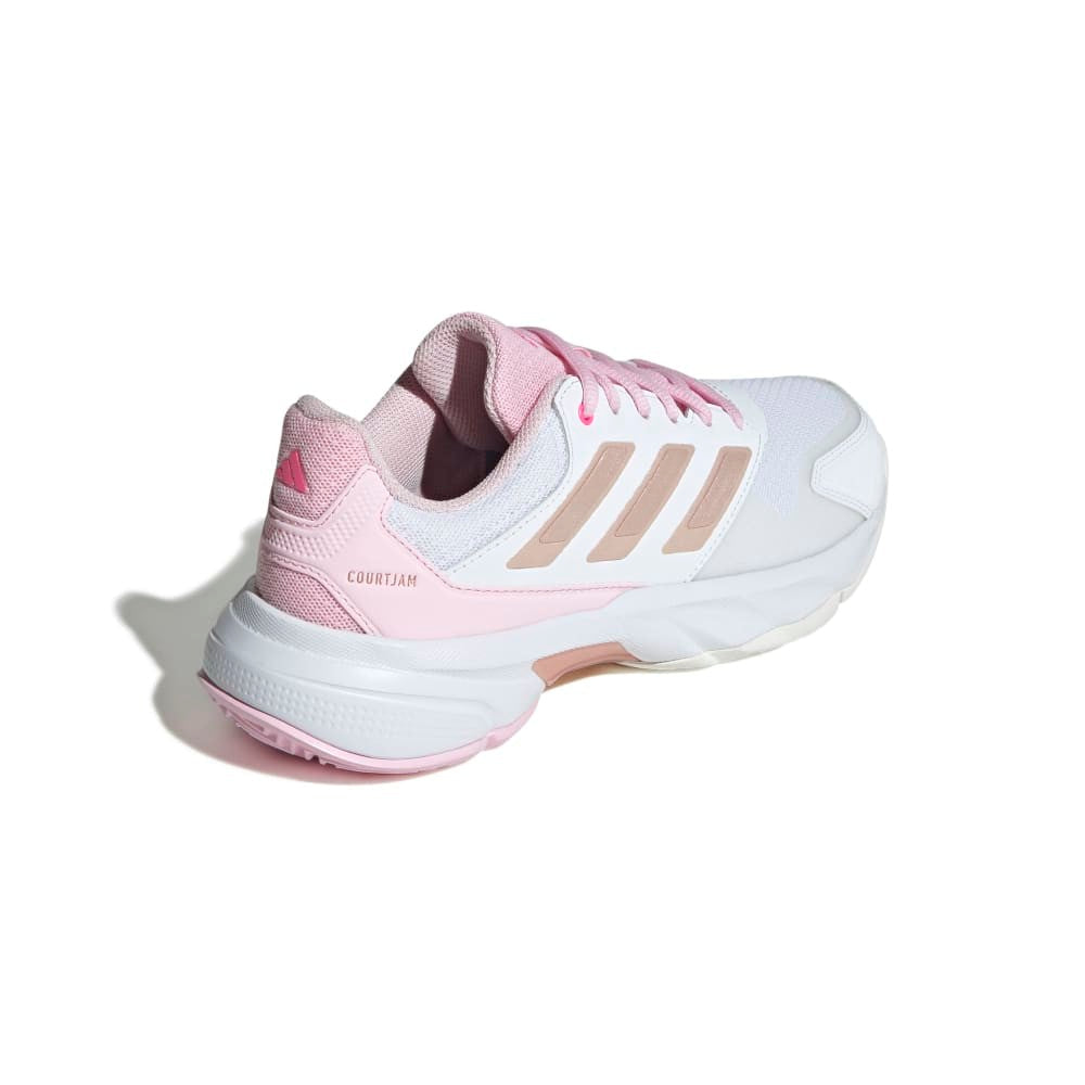 adidas Courtjam Control 3 Tennis Shoes White | Comfort & Control