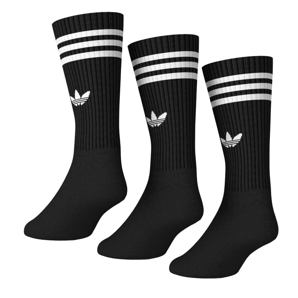 3-Stripes High Crew Socks 3 Pairs