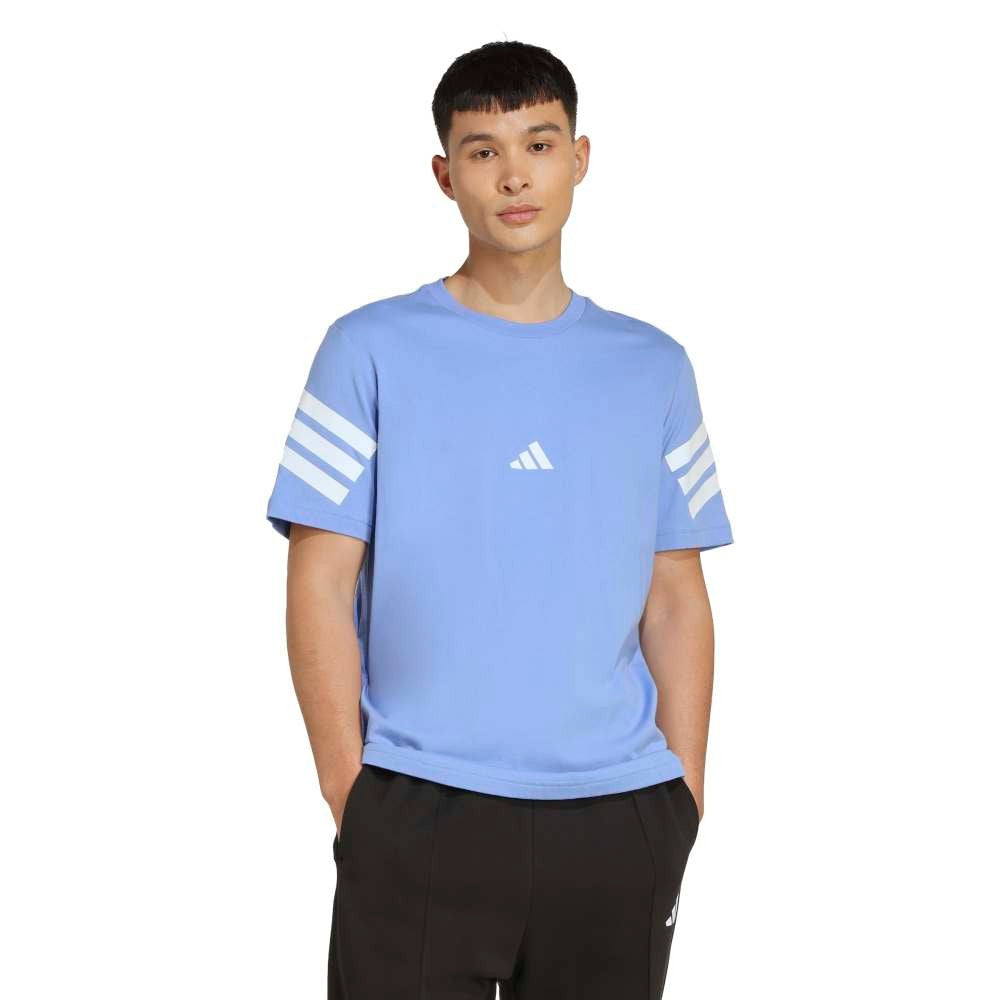 adidas future icons three stripes t-shirt male blue