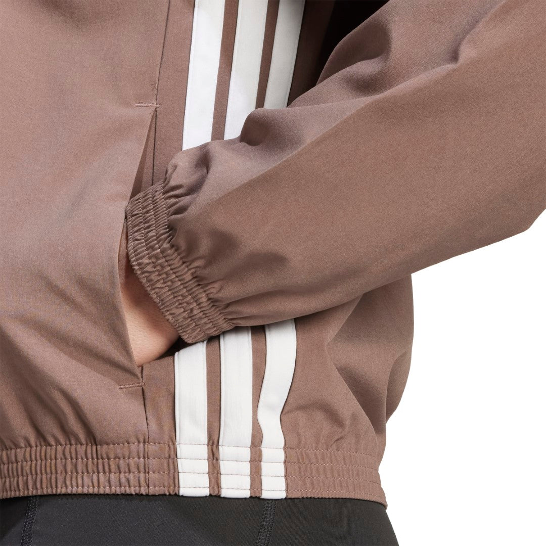 Train Essentials 3-Stripes Woven Warm-Up Jacket