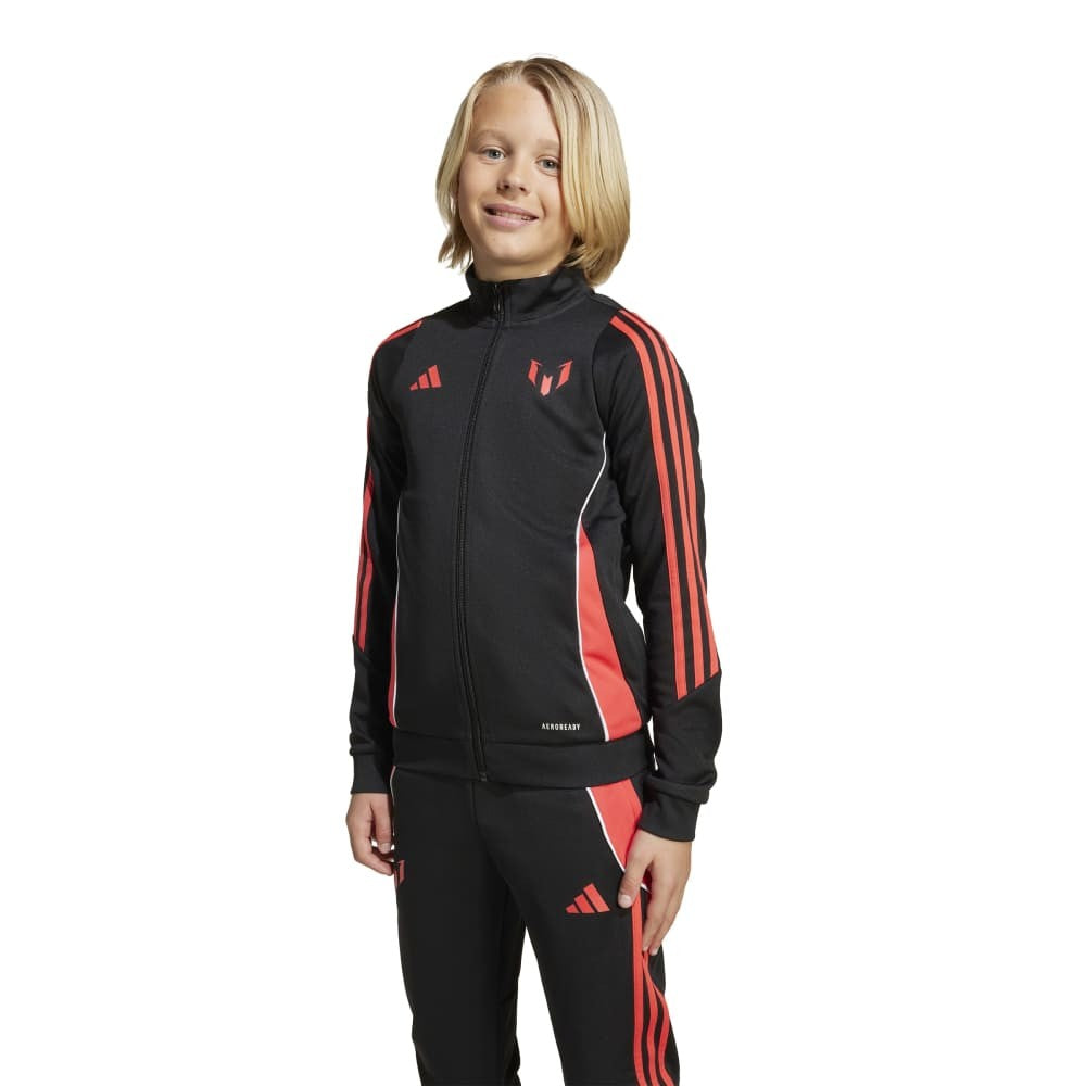 adidas messi youth tracksuit jacket unisex black