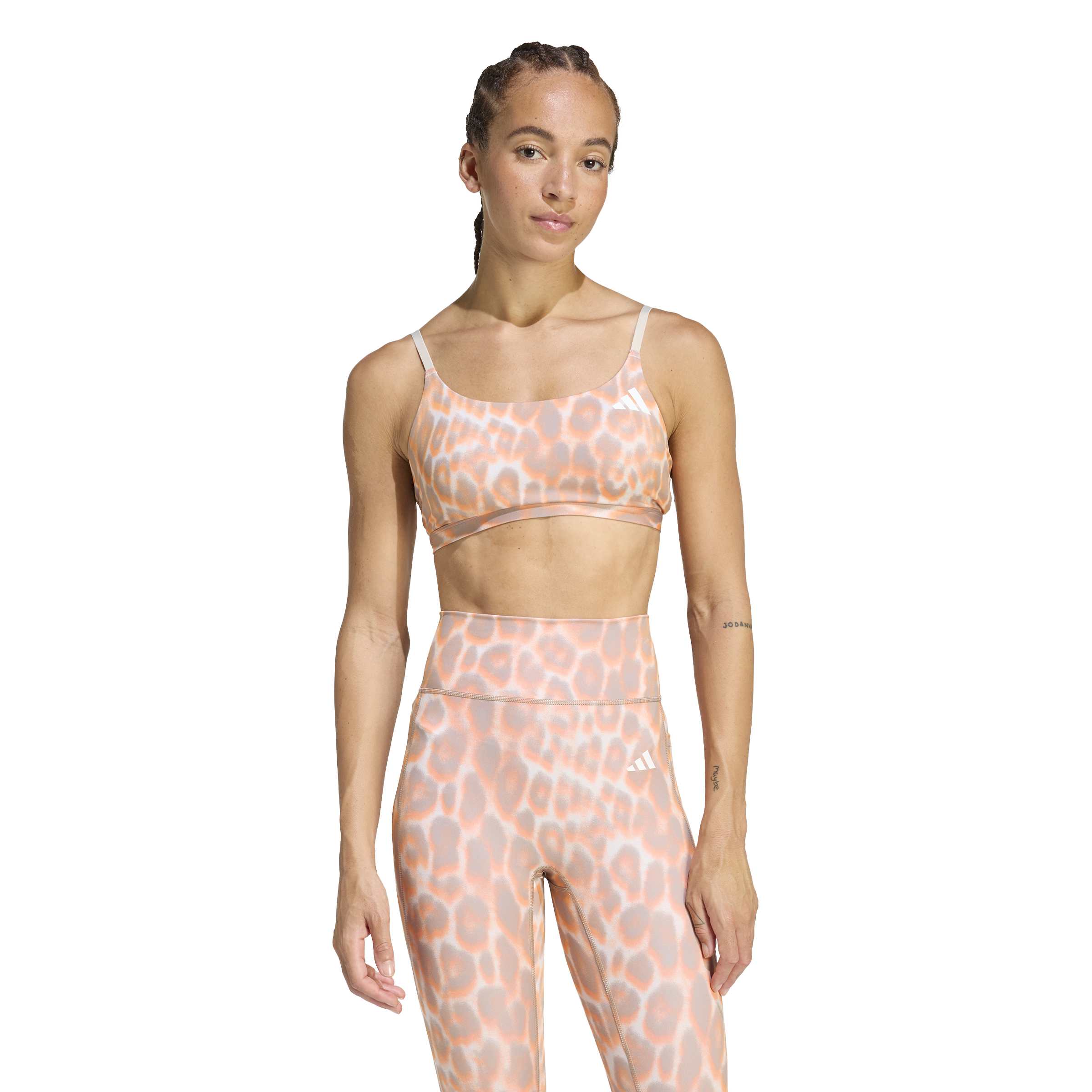 Optime Essentials Workout Leopard Light Support Bra
