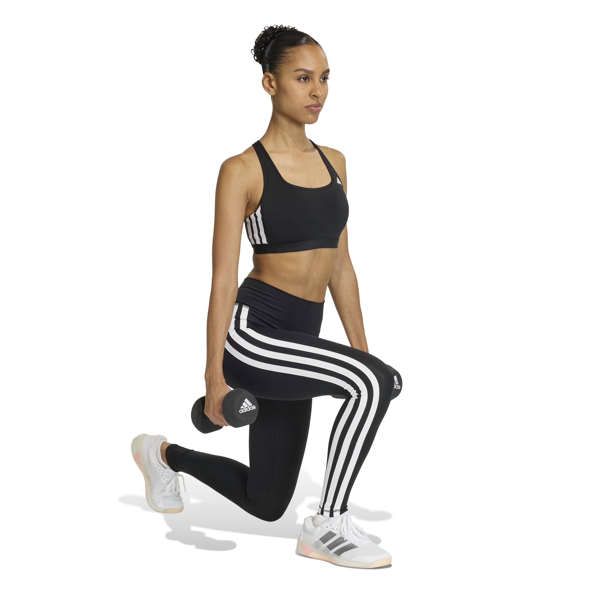 Optime Essentials Workout 3-Stripes Medium Support Bra