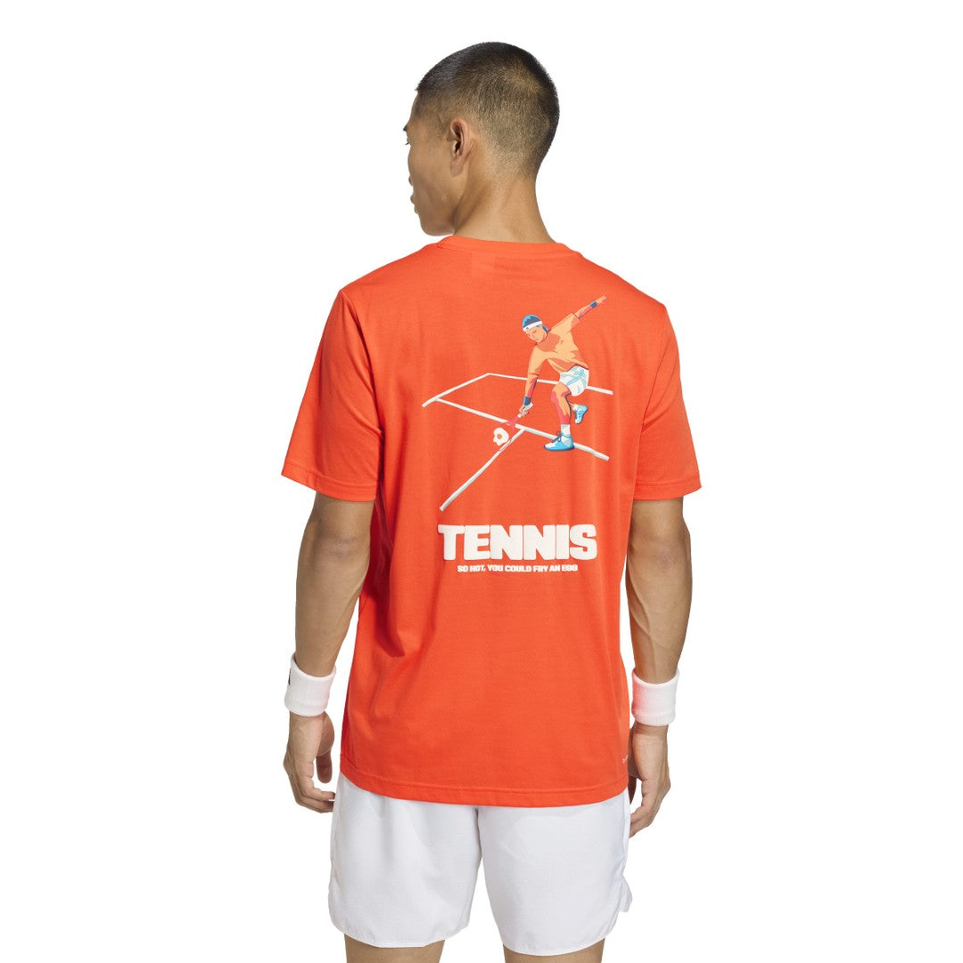 Tennis Hot Egg Graphic T-Shirt