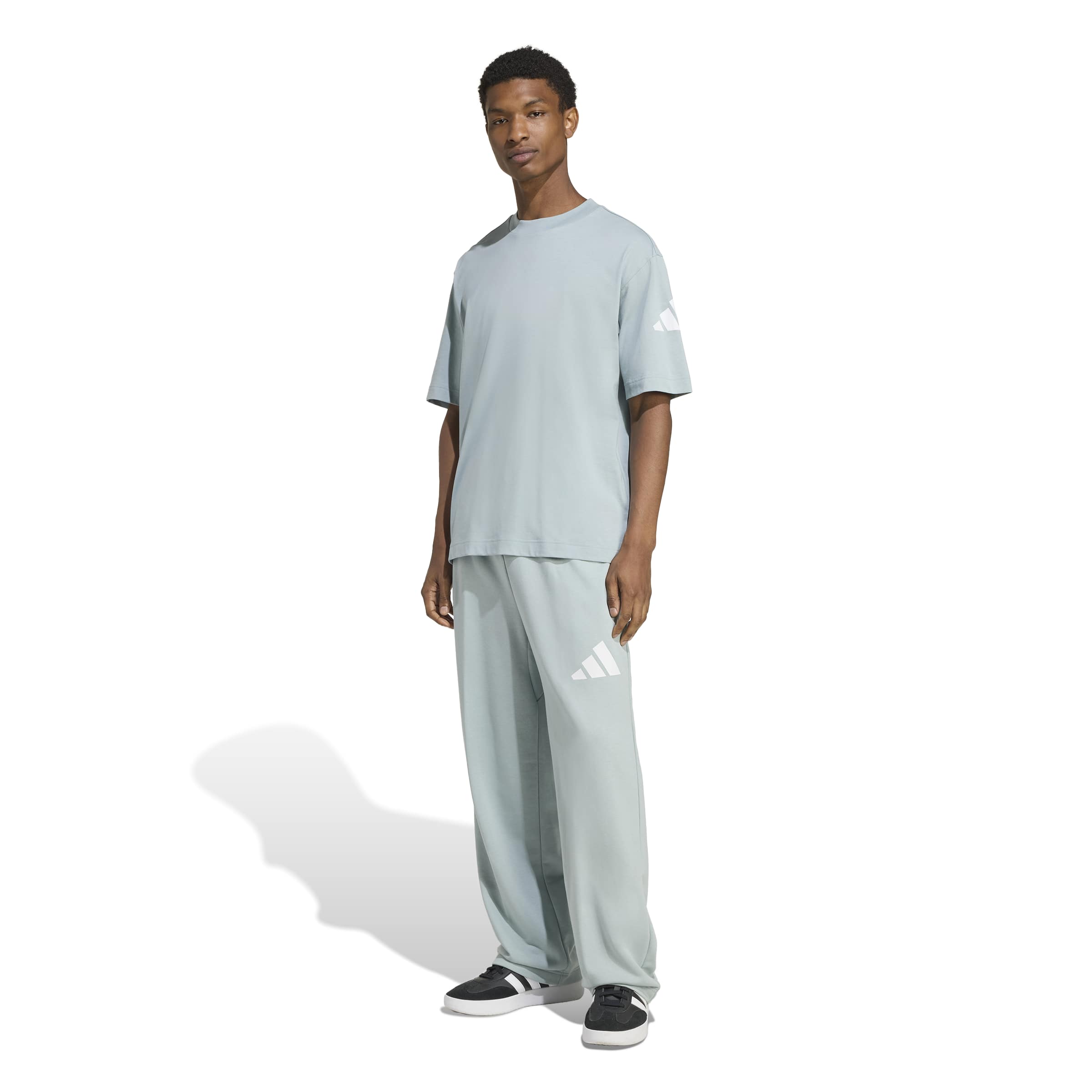 Essentials Wide Leg 3 Bar Logo Pants