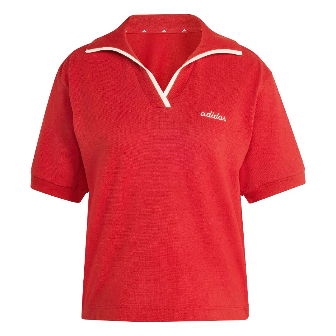 Seasonal Essentials Colorpop Polo with Embroidered Graphic