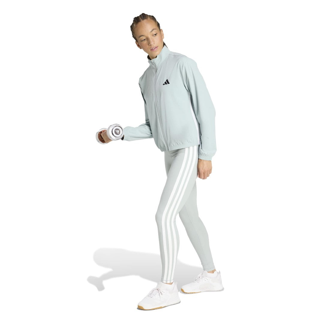 Train Essentials 3-Stripes Woven Warm-Up Jacket