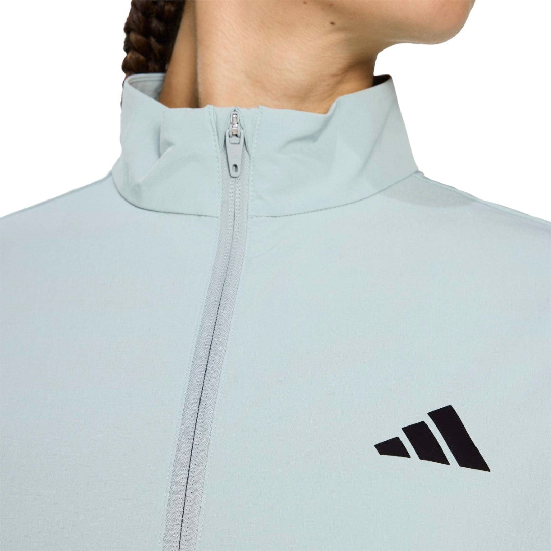Train Essentials 3-Stripes Woven Warm-Up Jacket